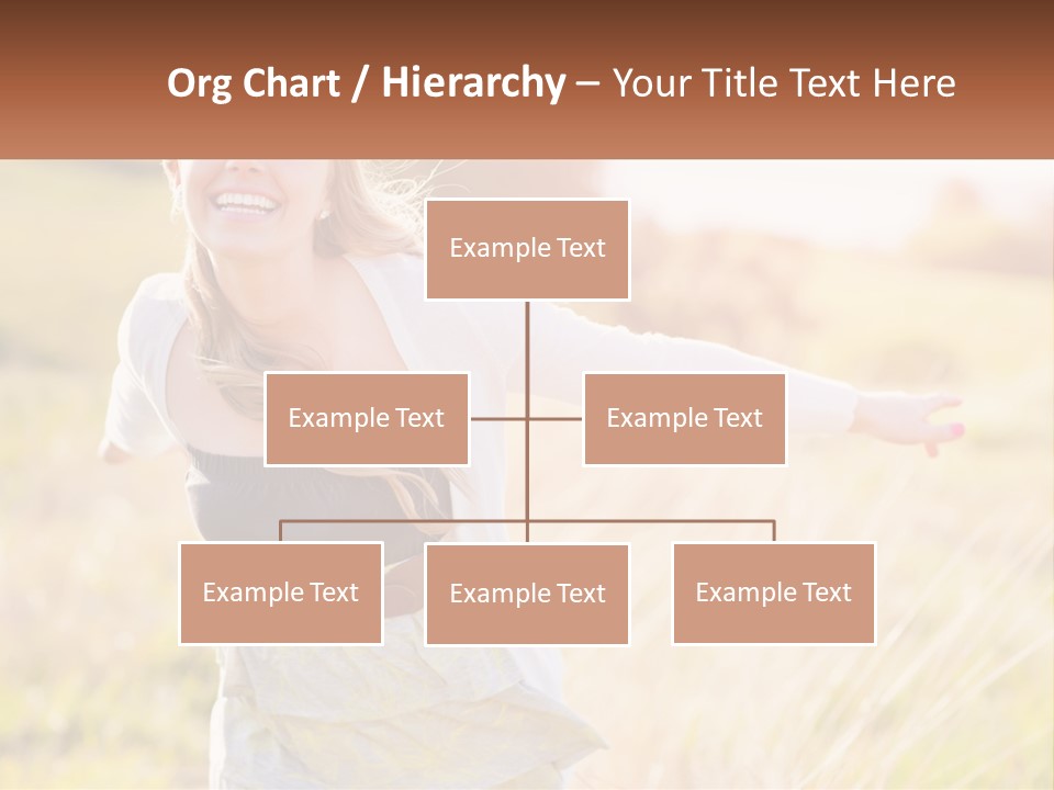 Structure Model Hand PowerPoint Template
