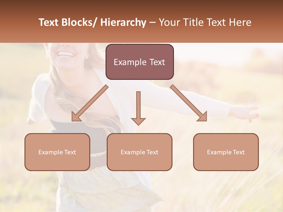 Structure Model Hand PowerPoint Template
