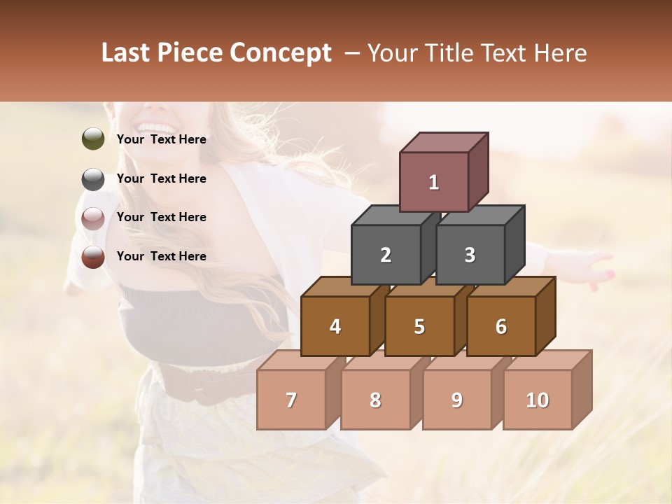 Structure Model Hand PowerPoint Template