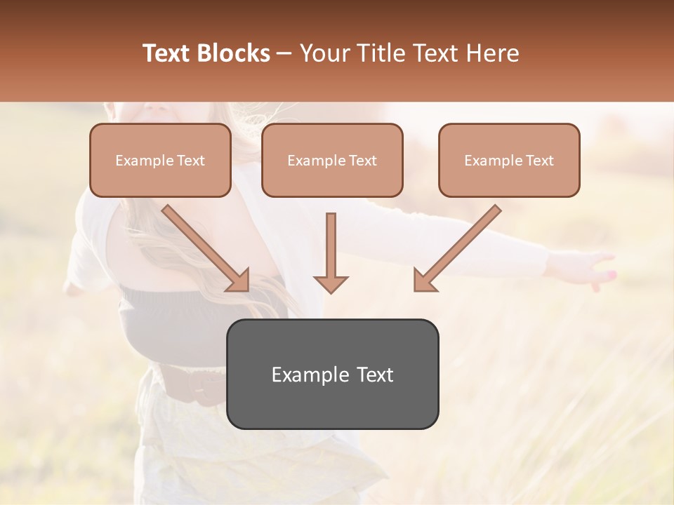 Structure Model Hand PowerPoint Template