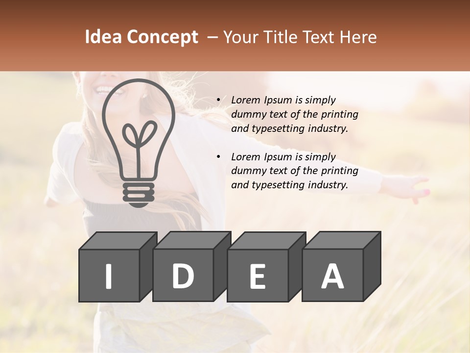 Structure Model Hand PowerPoint Template