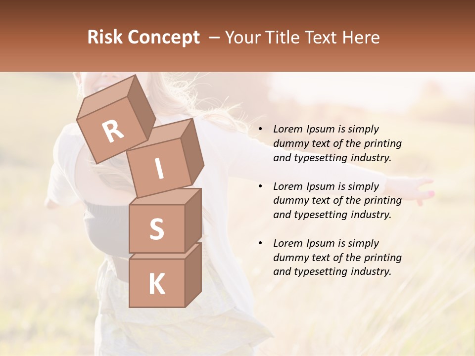 Structure Model Hand PowerPoint Template