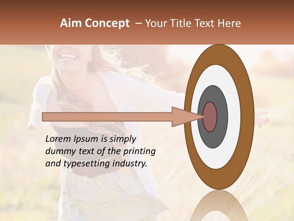 Structure Model Hand PowerPoint Template