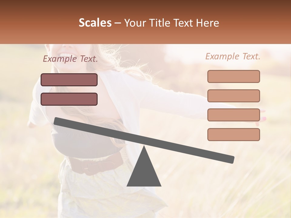 Structure Model Hand PowerPoint Template
