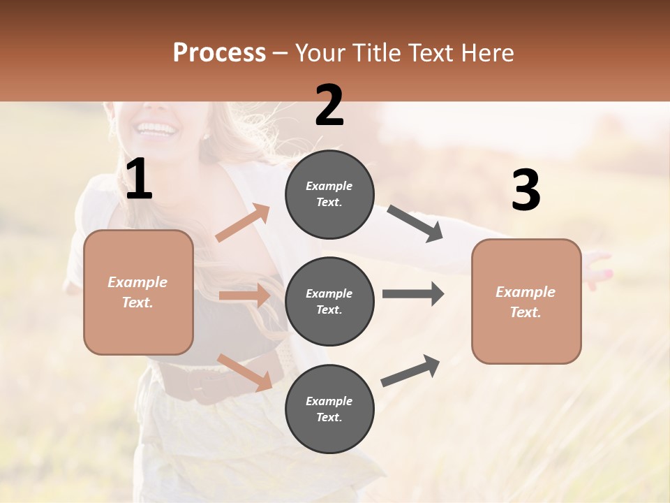 Structure Model Hand PowerPoint Template
