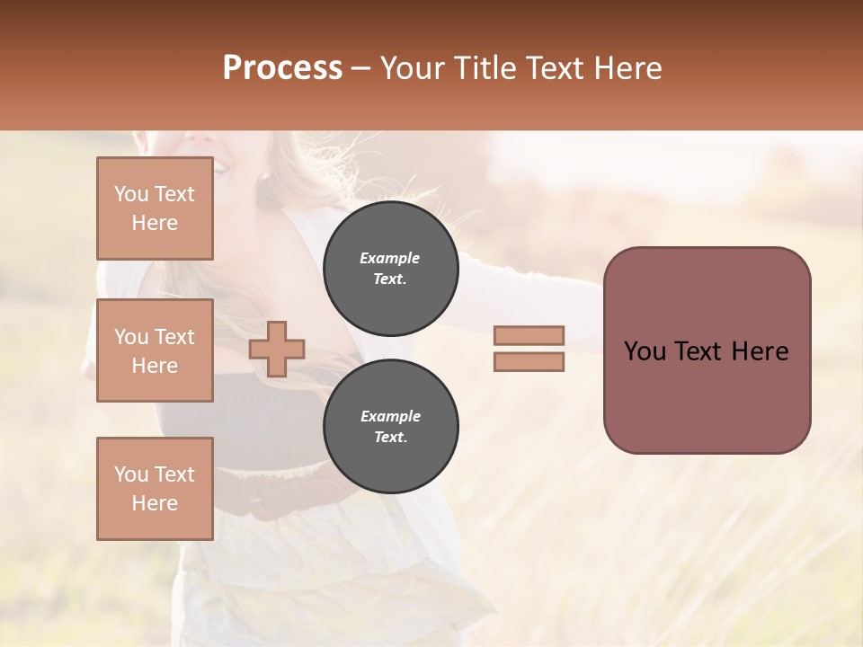 Structure Model Hand PowerPoint Template