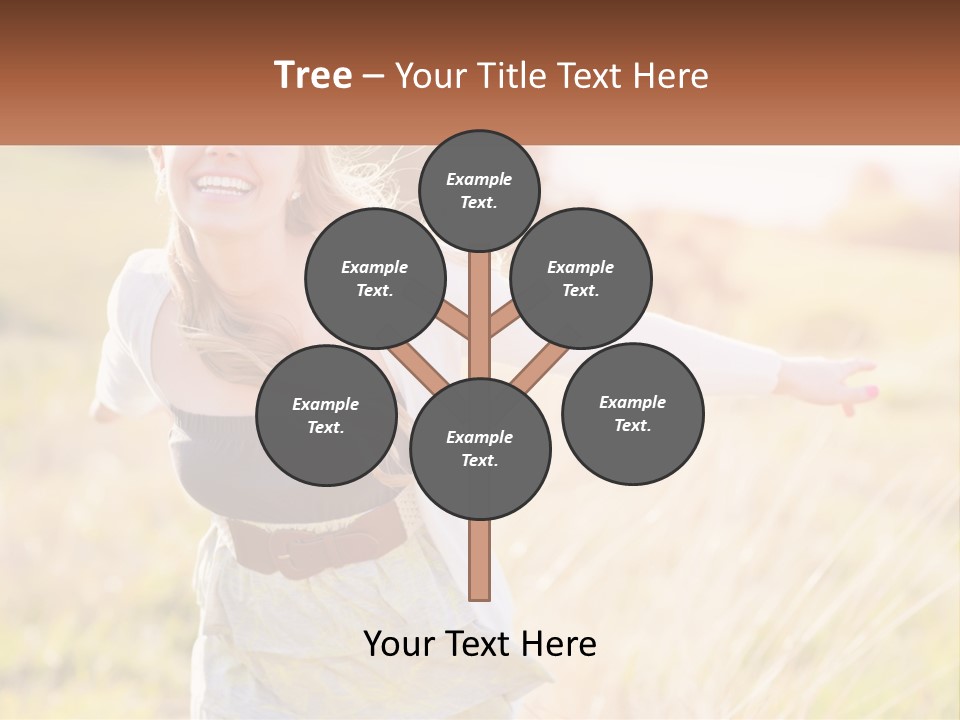 Structure Model Hand PowerPoint Template