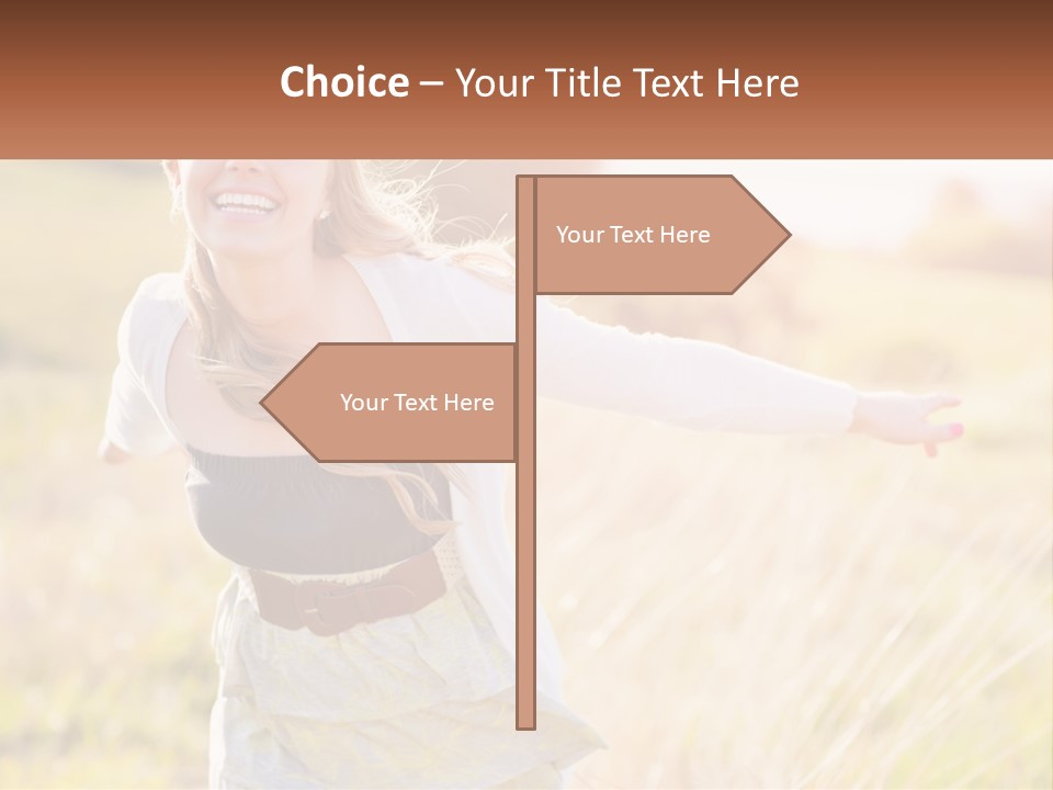Structure Model Hand PowerPoint Template