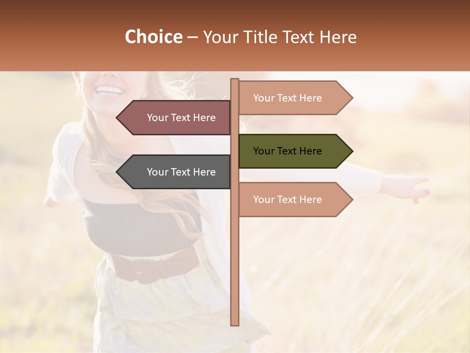 Structure Model Hand PowerPoint Template