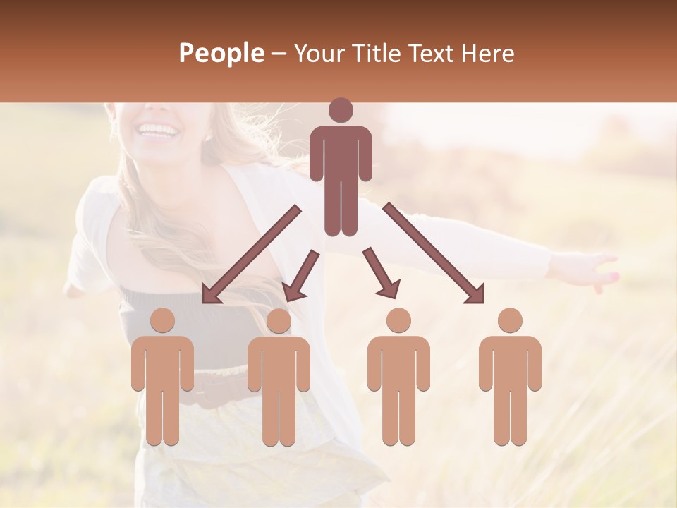 Structure Model Hand PowerPoint Template