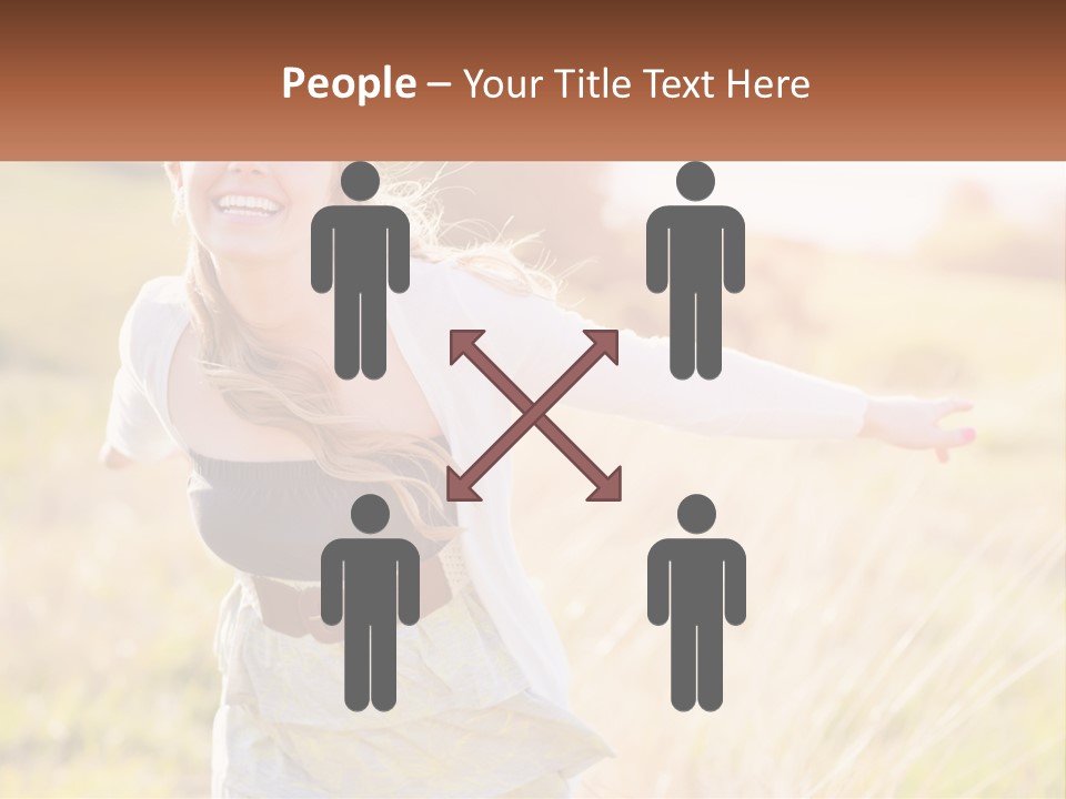 Structure Model Hand PowerPoint Template