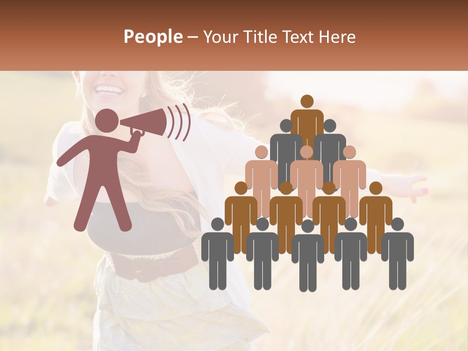 Structure Model Hand PowerPoint Template