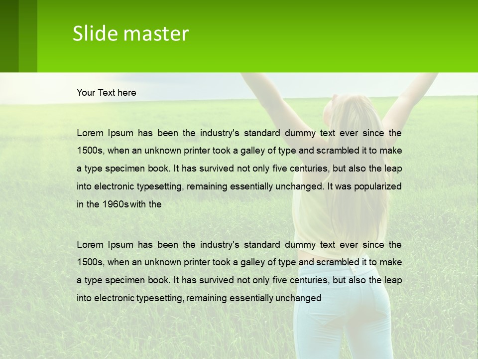 Lawn Architecture Background PowerPoint Template
