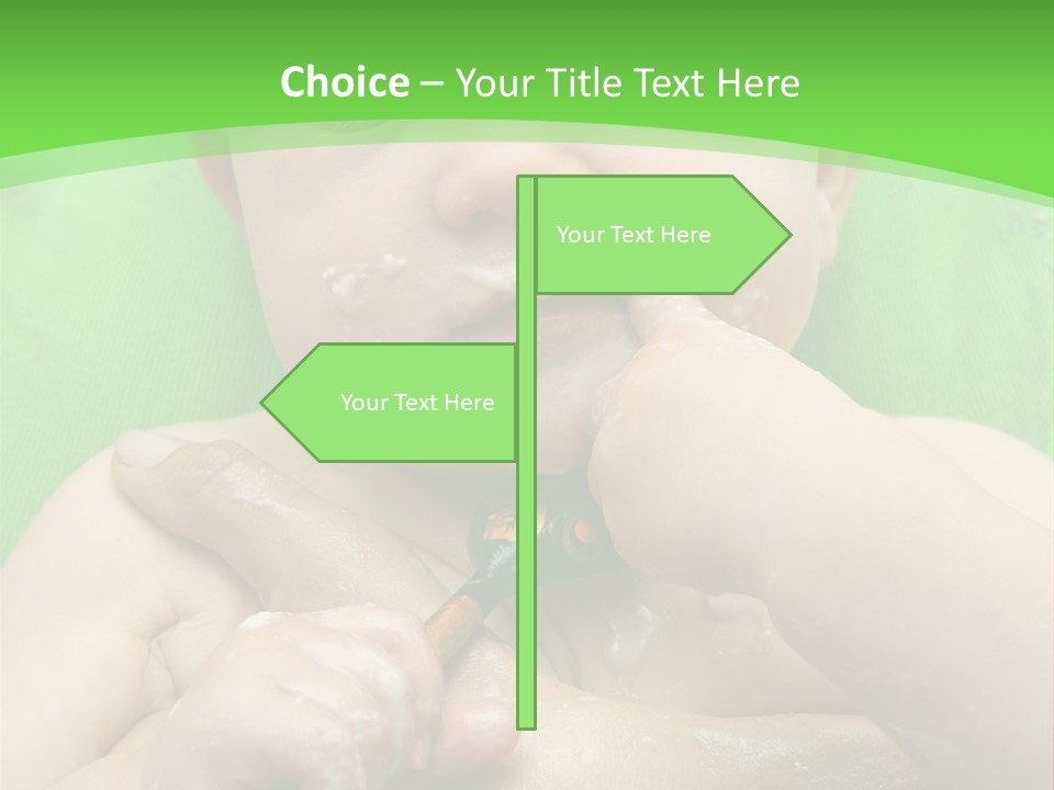 Hand House Buy PowerPoint Template