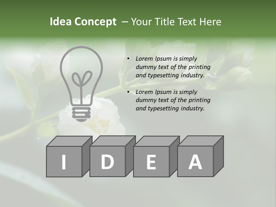 Small Hand Conceptual PowerPoint Template