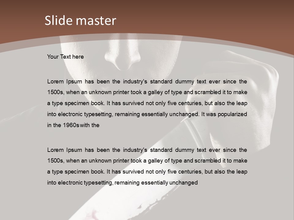 Architecture Agent Human Hand PowerPoint Template