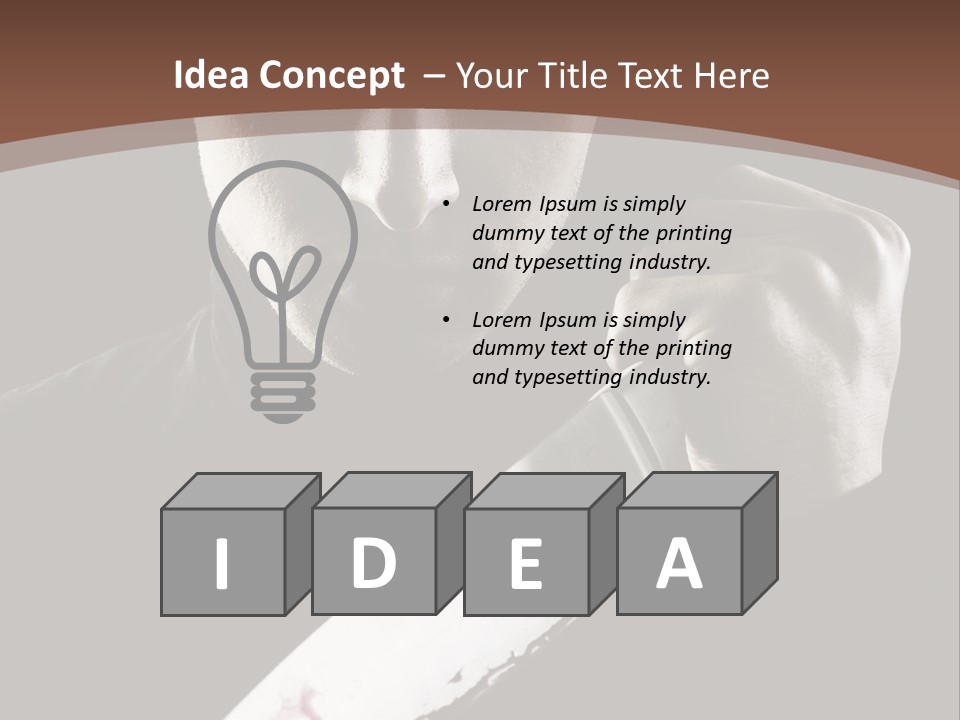 Architecture Agent Human Hand PowerPoint Template