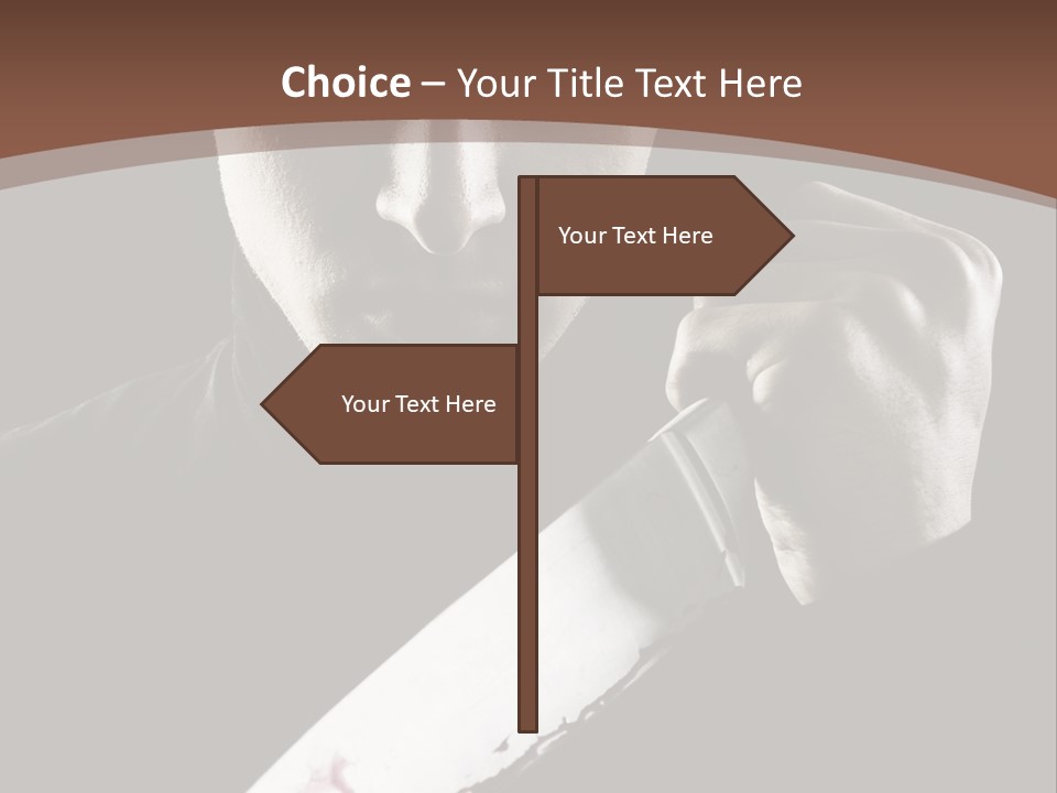 Architecture Agent Human Hand PowerPoint Template