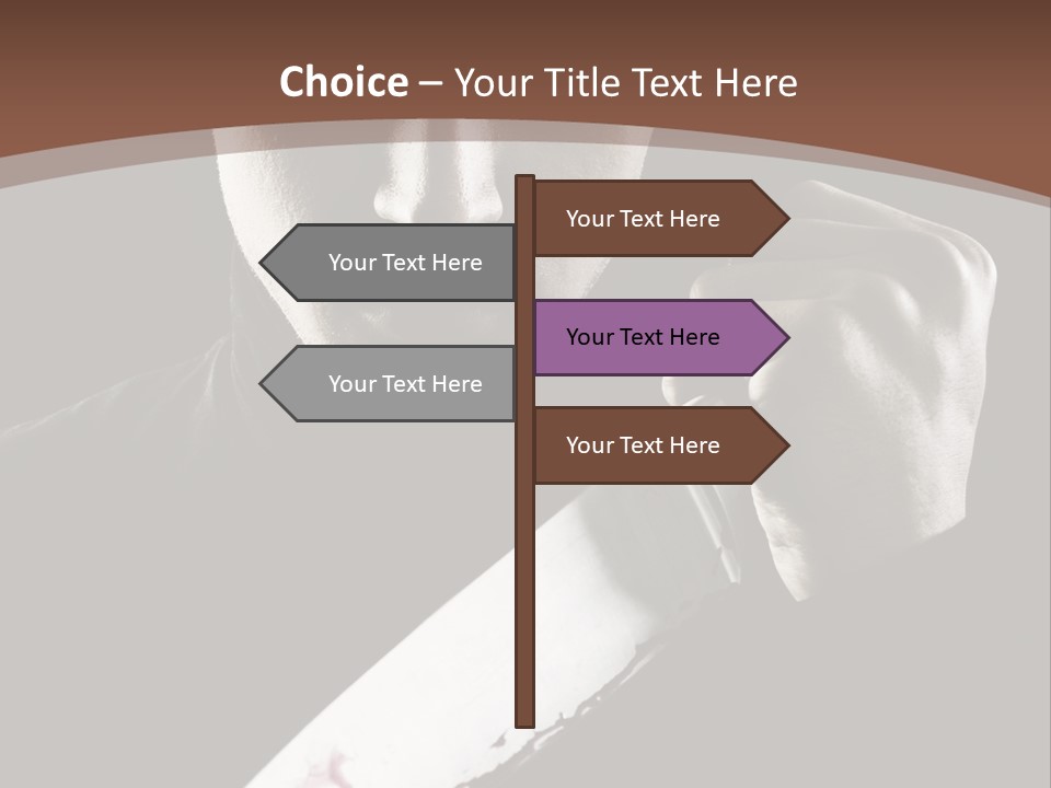 Architecture Agent Human Hand PowerPoint Template