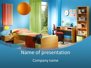 Man House Holding PowerPoint Template