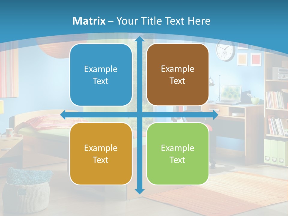 Man House Holding PowerPoint Template