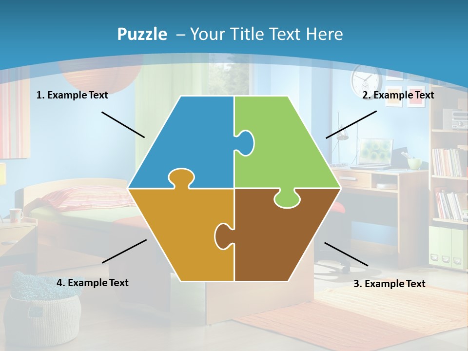 Man House Holding PowerPoint Template