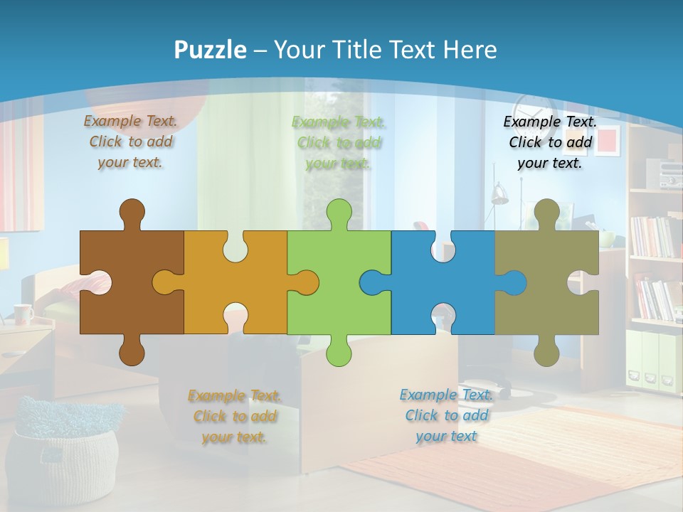 Man House Holding PowerPoint Template