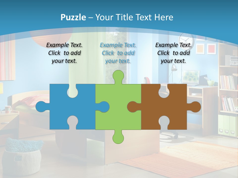 Man House Holding PowerPoint Template