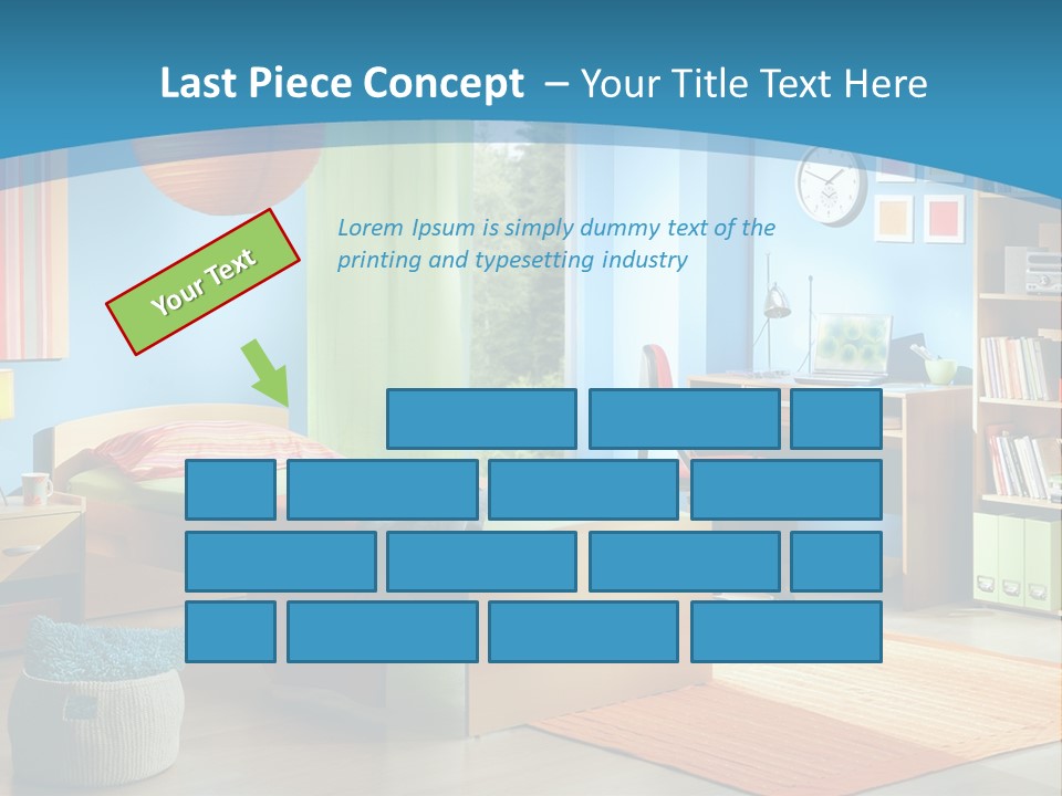 Man House Holding PowerPoint Template