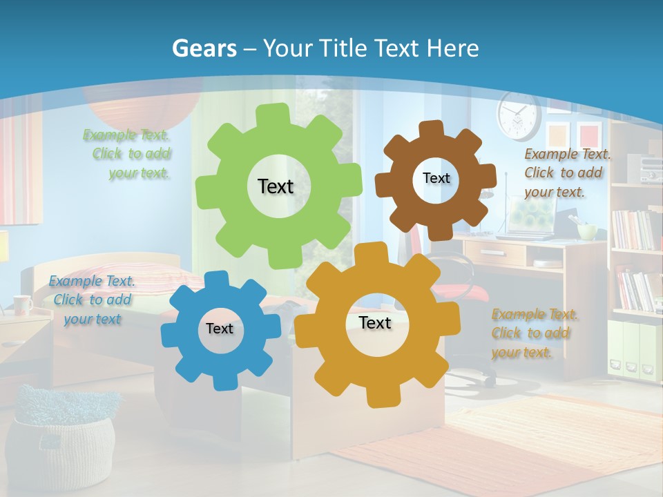 Man House Holding PowerPoint Template