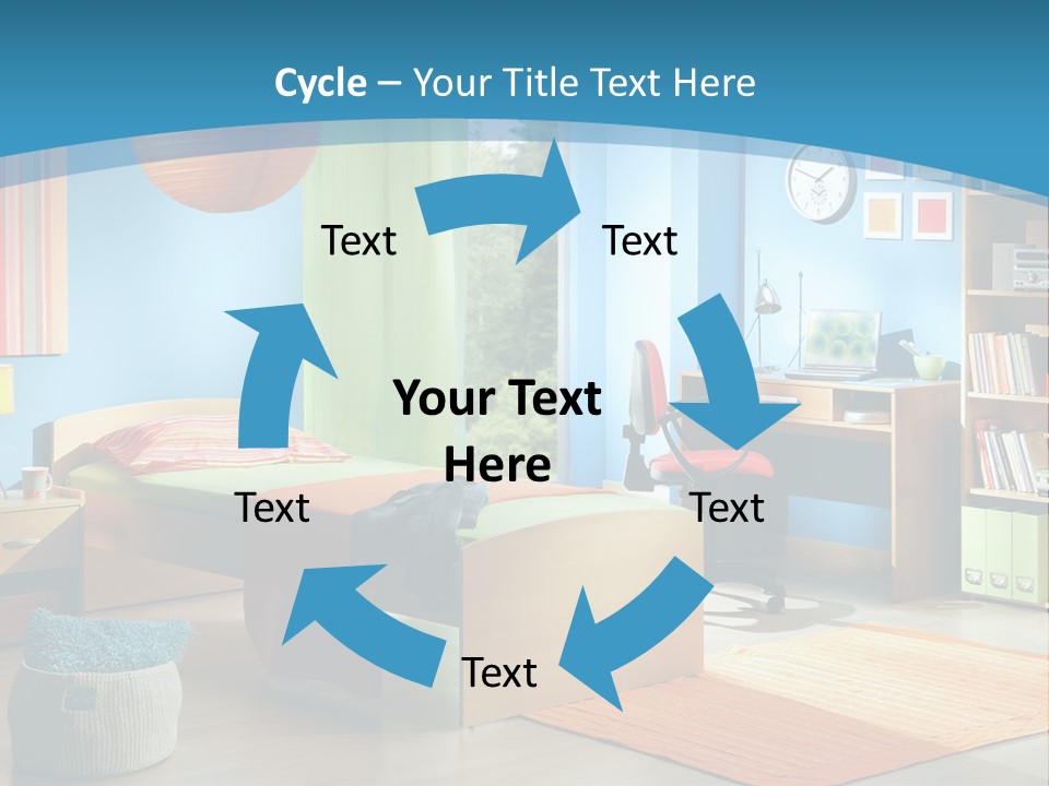 Man House Holding PowerPoint Template