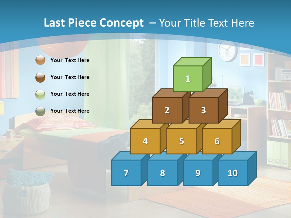 Man House Holding PowerPoint Template