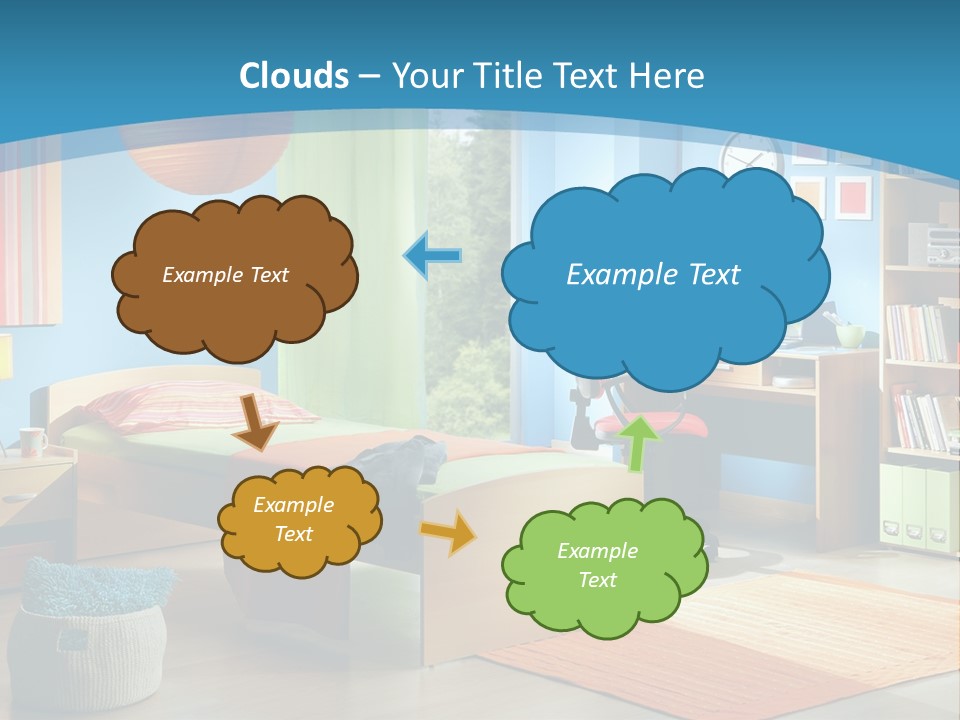 Man House Holding PowerPoint Template