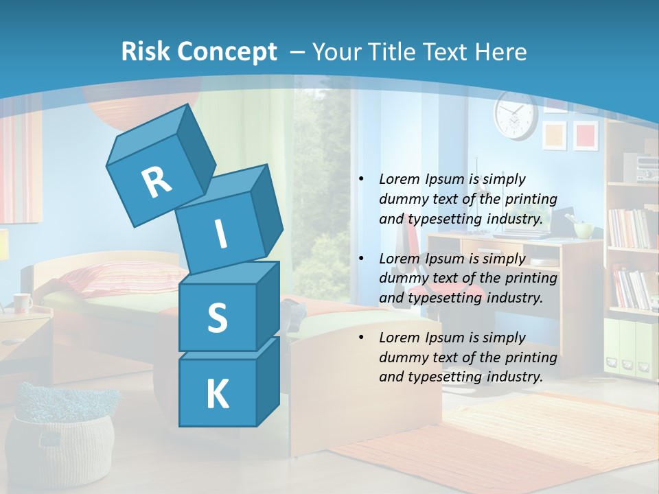 Man House Holding PowerPoint Template