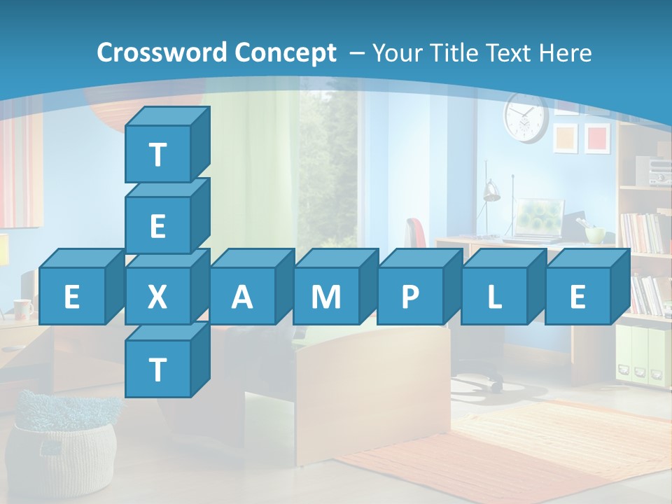 Man House Holding PowerPoint Template