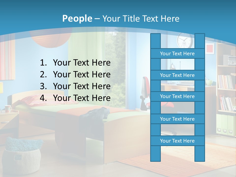 Man House Holding PowerPoint Template