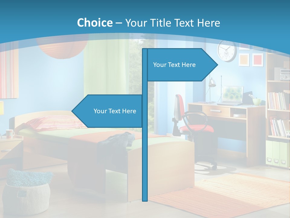 Man House Holding PowerPoint Template