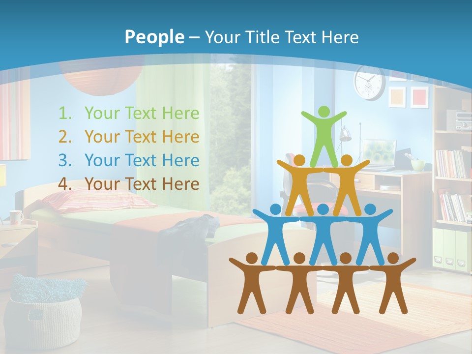 Man House Holding PowerPoint Template