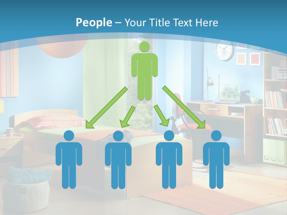 Man House Holding PowerPoint Template