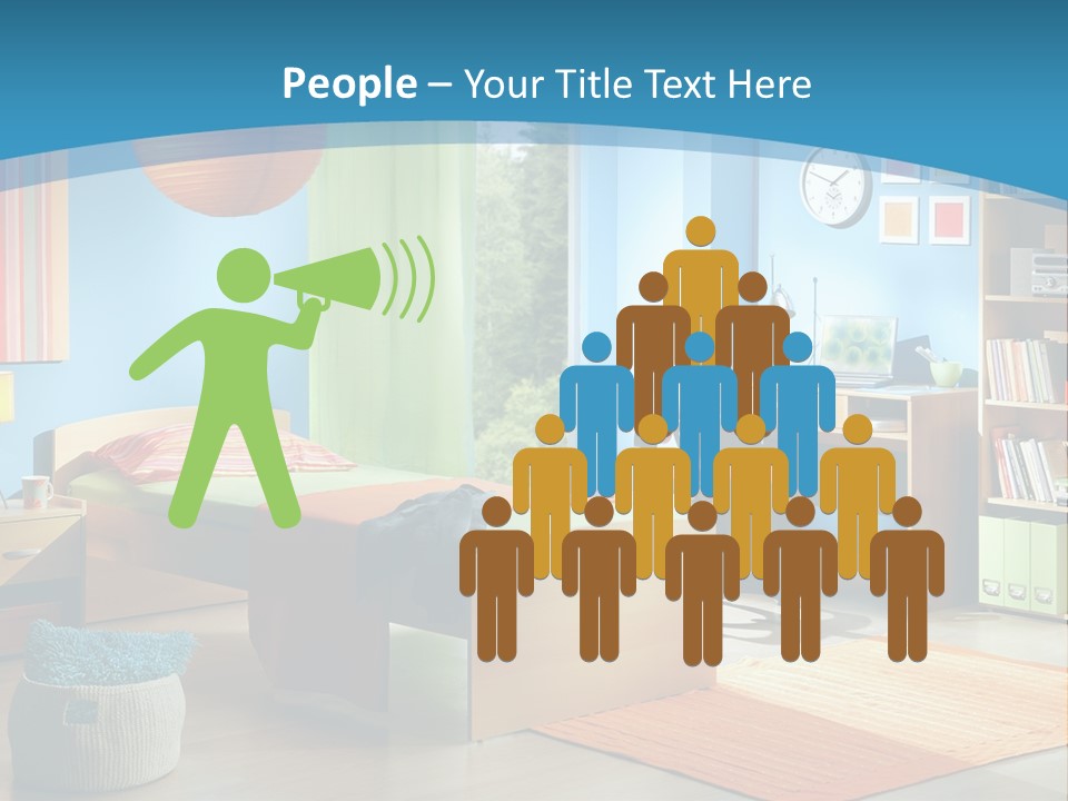 Man House Holding PowerPoint Template