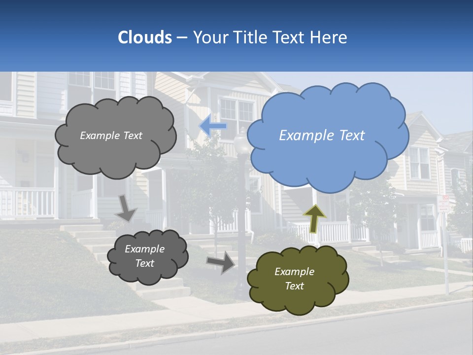 Investment Cloud Home PowerPoint Template