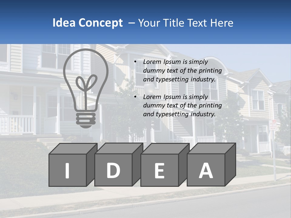 Investment Cloud Home PowerPoint Template