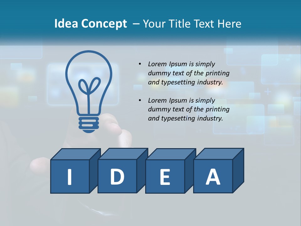 Conceptual Business Background PowerPoint Template