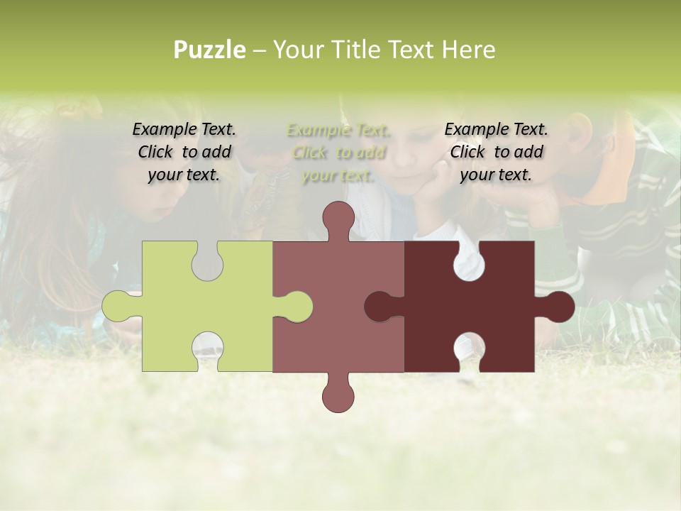 Grass Garden House PowerPoint Template