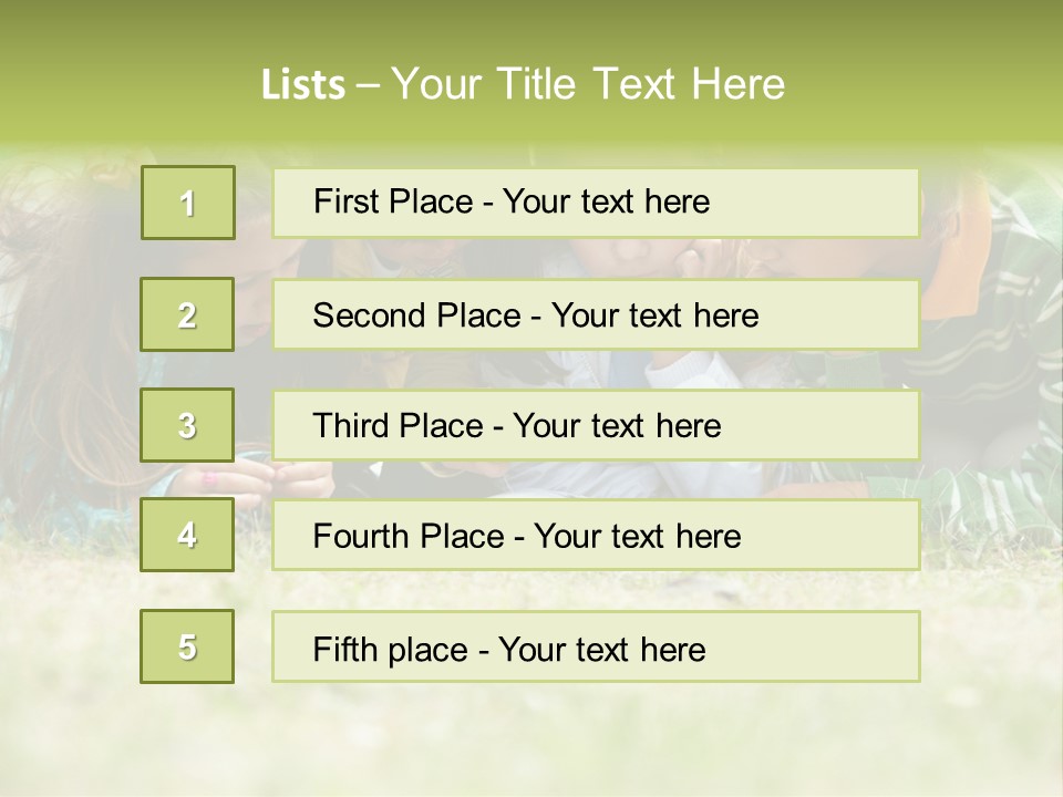 Grass Garden House PowerPoint Template
