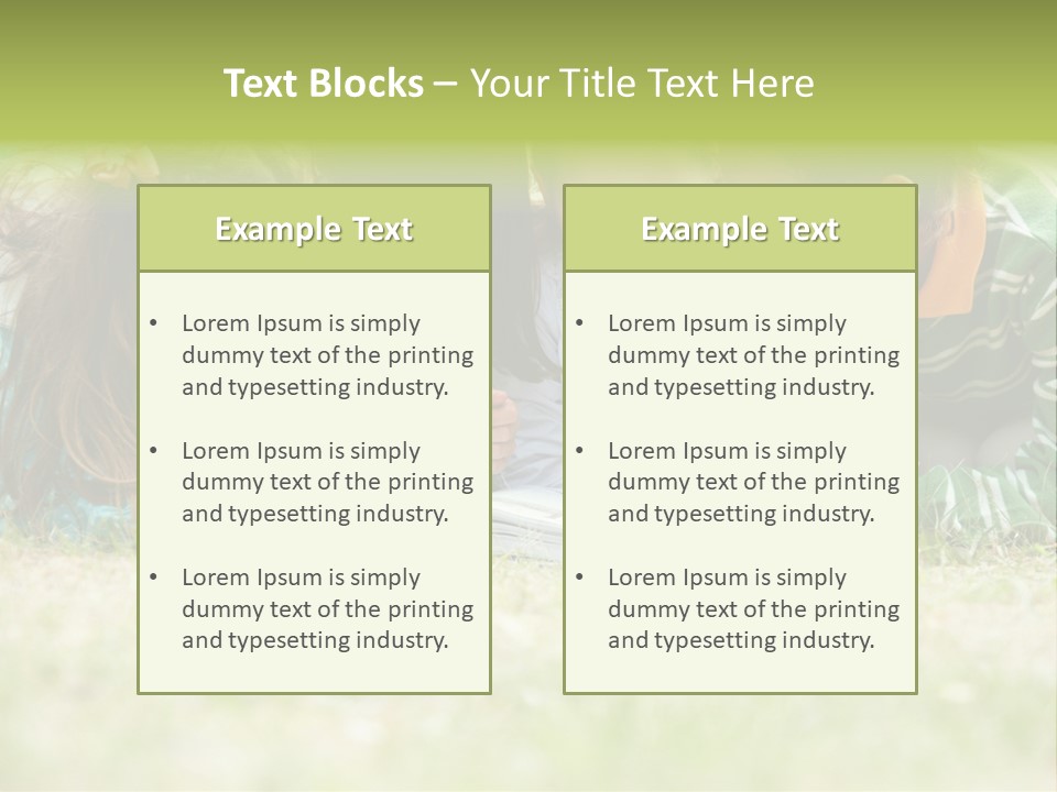 Grass Garden House PowerPoint Template