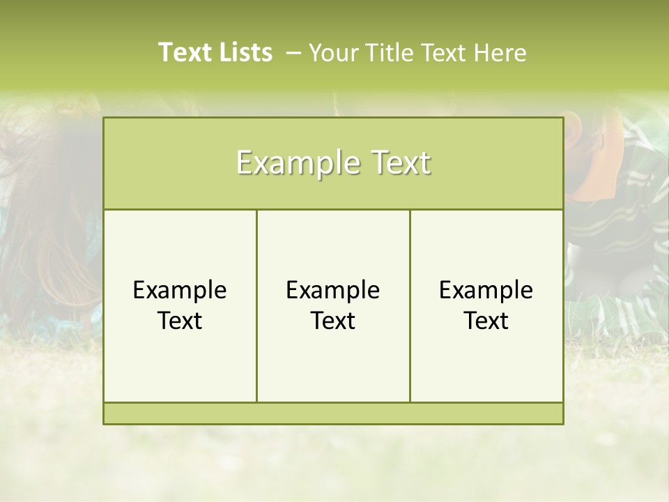 Grass Garden House PowerPoint Template