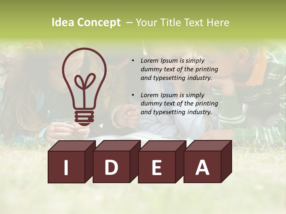 Grass Garden House PowerPoint Template