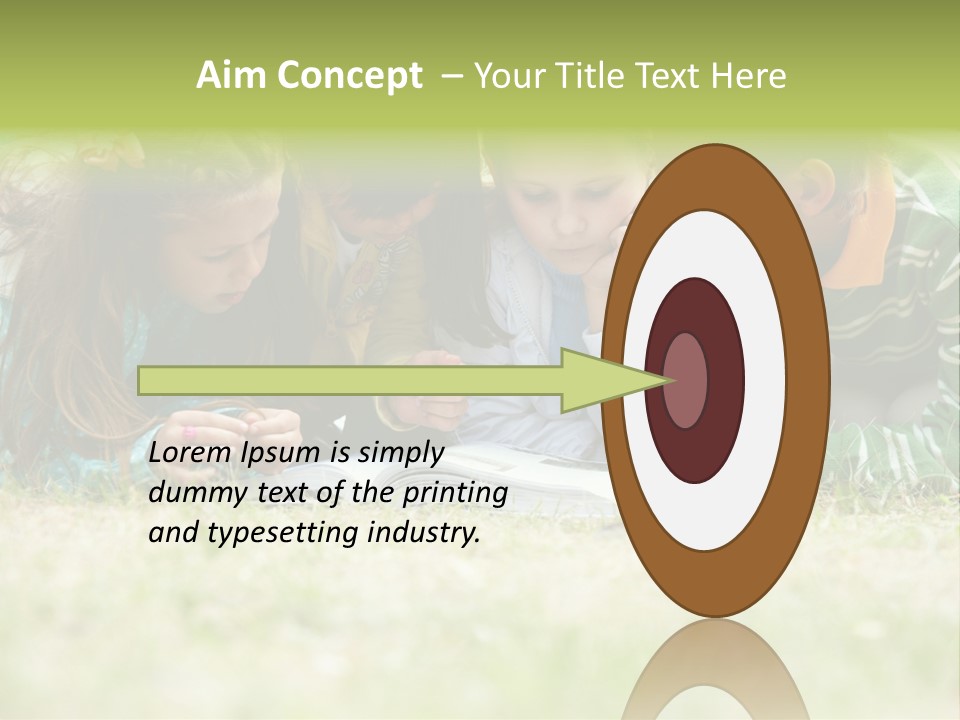 Grass Garden House PowerPoint Template