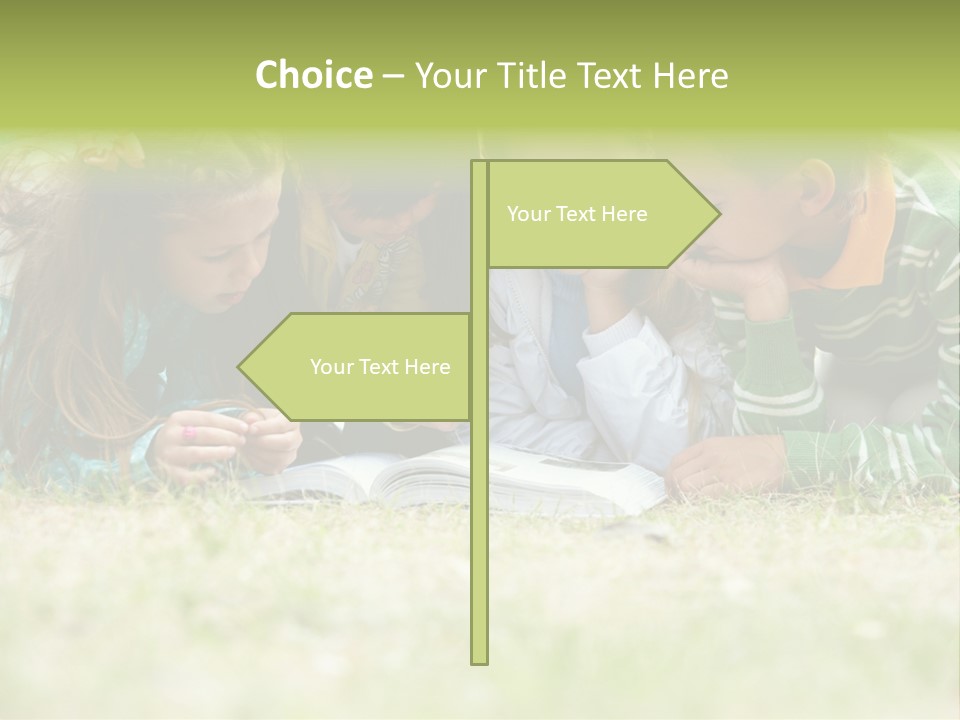 Grass Garden House PowerPoint Template